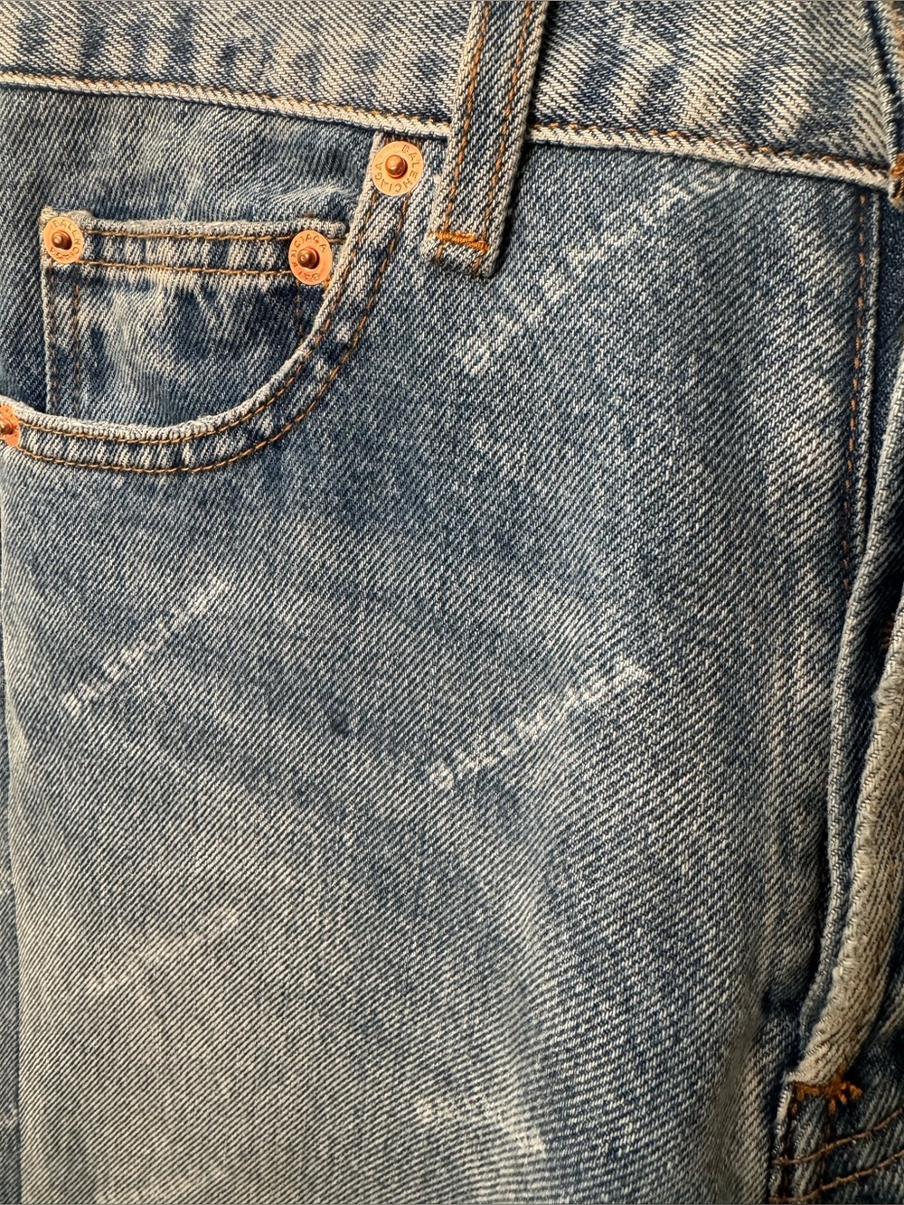 Balenciaga Logo 5 Pocket Button Fly Jeans 26" waist - Picture 4 of 10